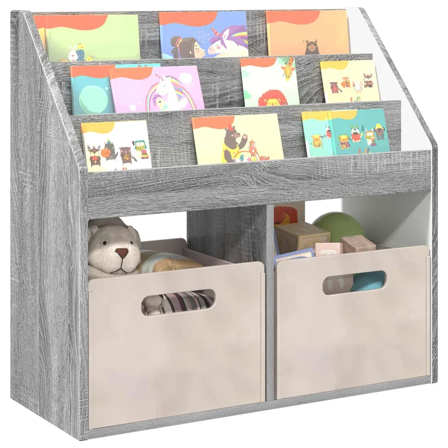 Bibliothèque pour enfants Gris Sonoma 72,5 x 29,5 x 69 cm - 3