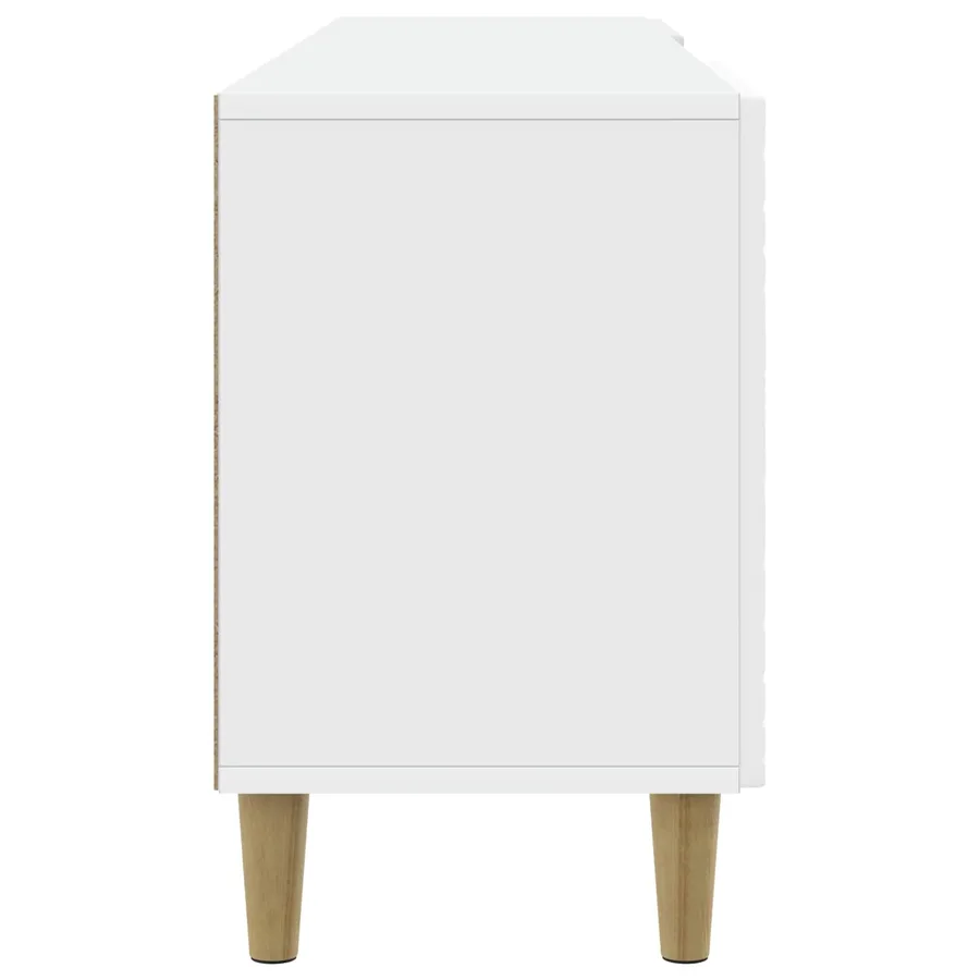 Meuble TV 99 x 34,5 x 50 cm Blanc Bois d'ingénierie - 6