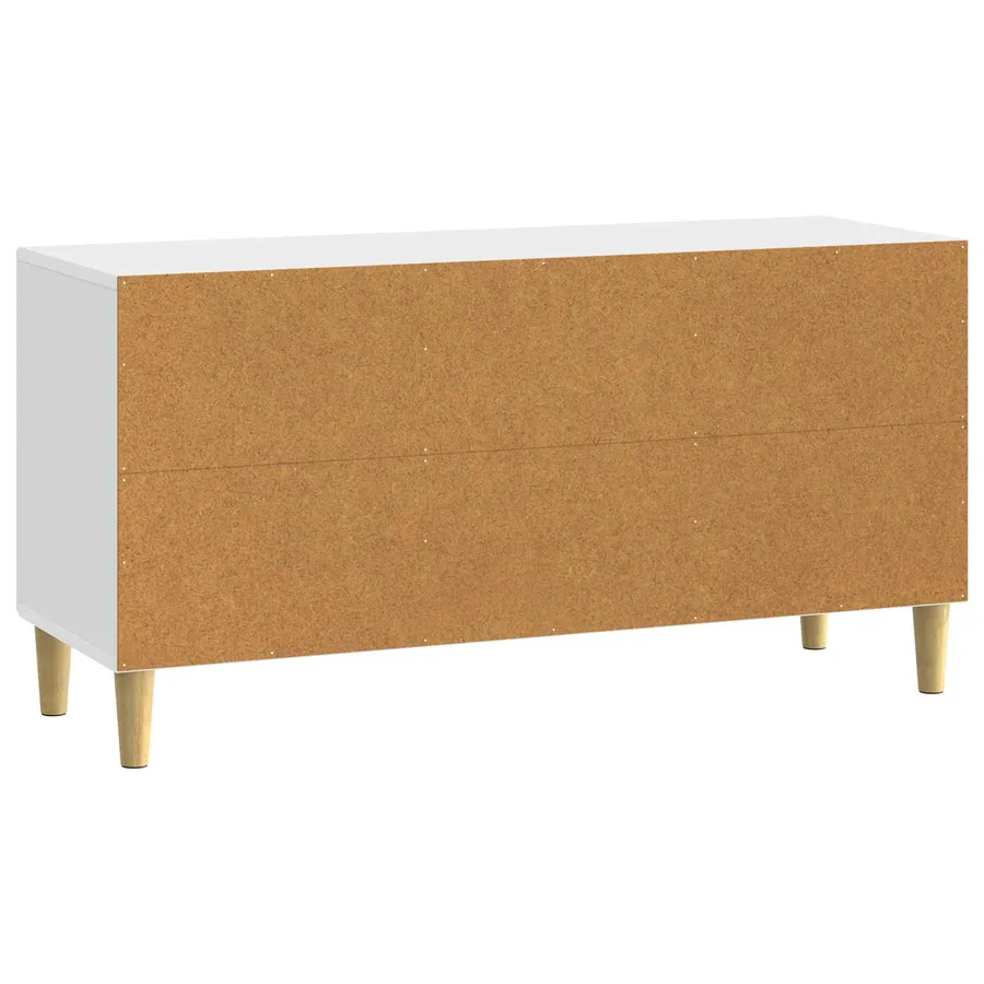 Meuble TV 99 x 34,5 x 50 cm Blanc Bois d'ingénierie - 7