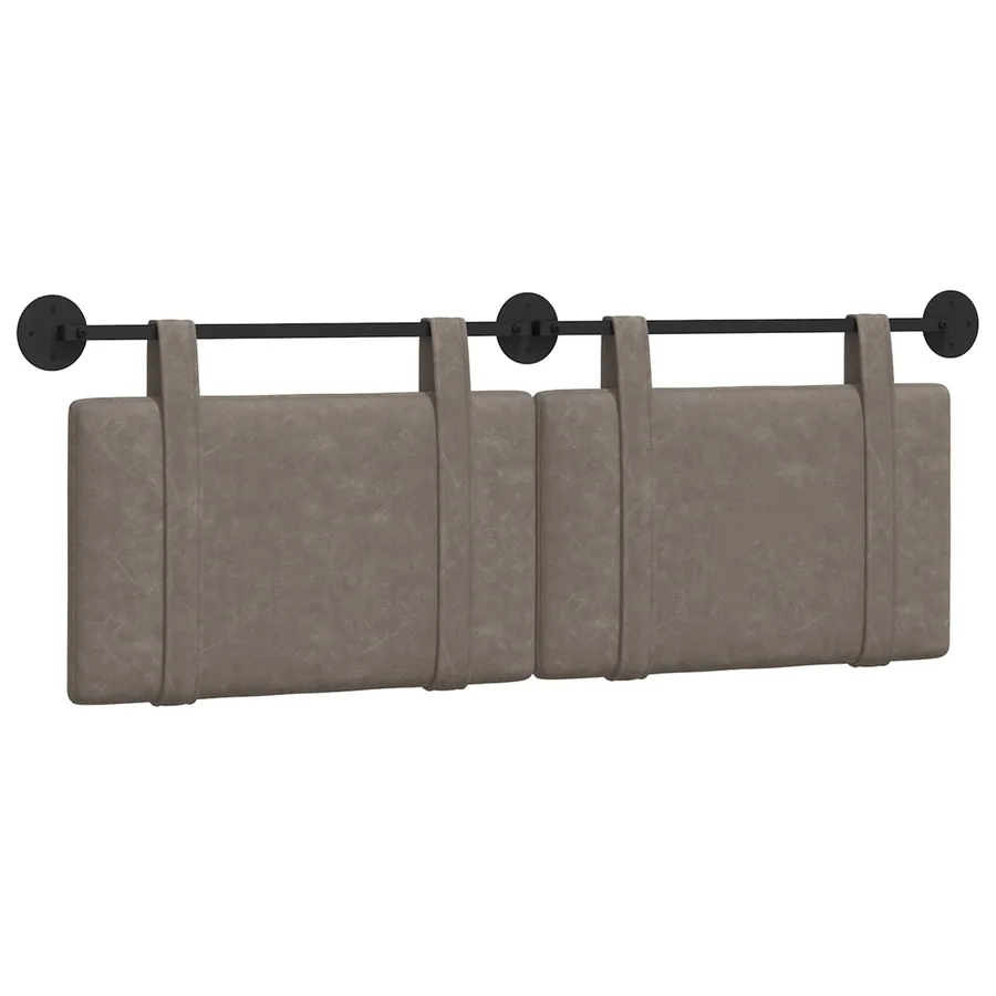Tête de lit suspendue Gris PU antique - 2