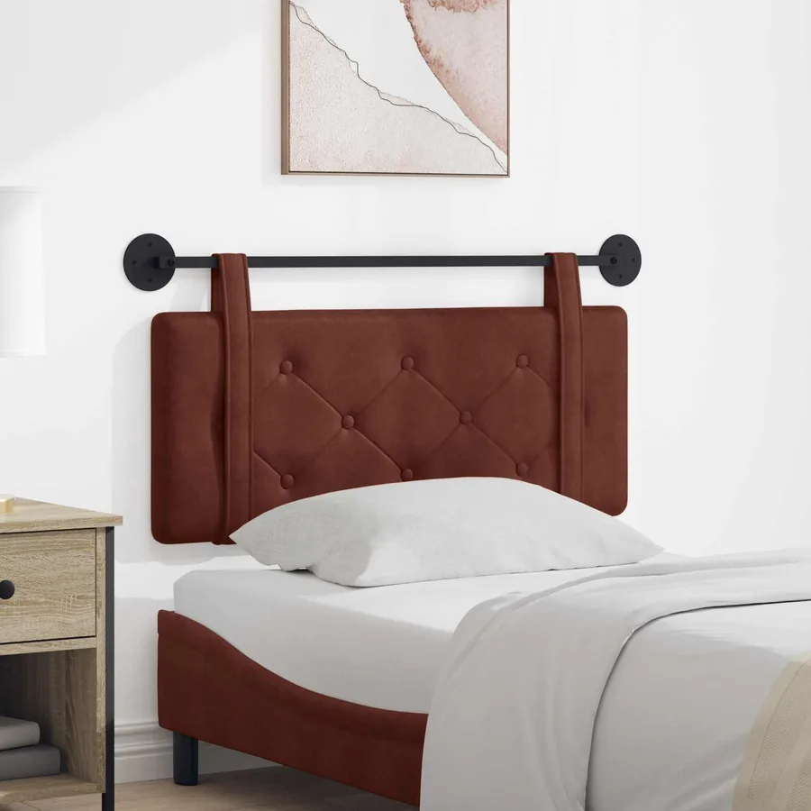 Tête de lit suspendue Brun Brillant PU antique