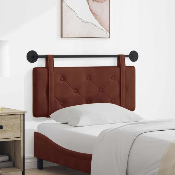 Tête de lit suspendue Brun Brillant PU antique