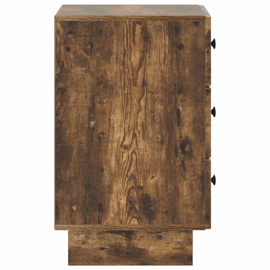 Cabinet de chevet avec tiroir Chêne fumé 43 x 41 x 66,5 cm - 6