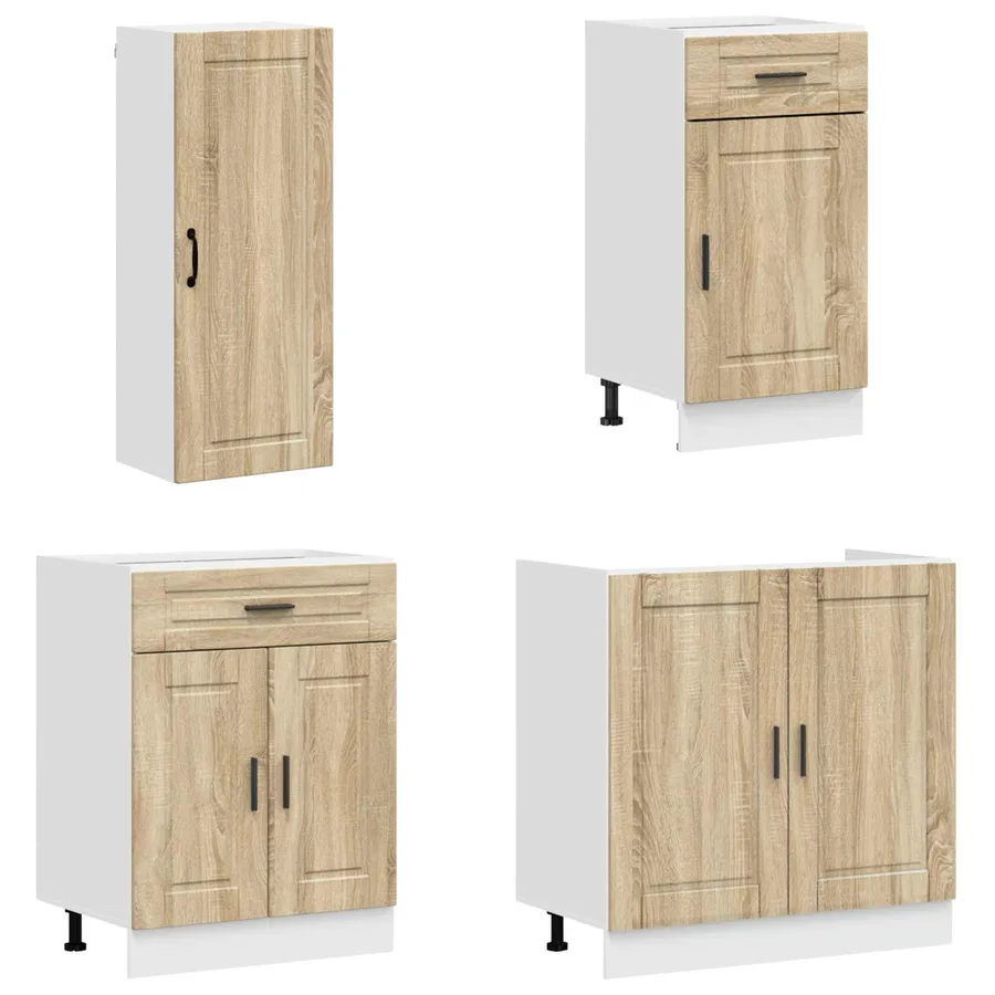 Unité de cuisine PORTO 8 pcs Chêne Sonoma Bois d'ingénierie - 3