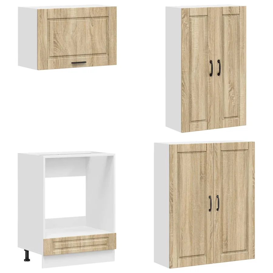 Unité de cuisine PORTO 8 pcs Chêne Sonoma Bois d'ingénierie - 4