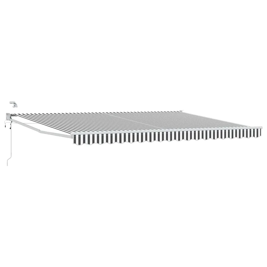 Auvent rétractable électrique Anthracite et blanc 4 × 3 m - 2