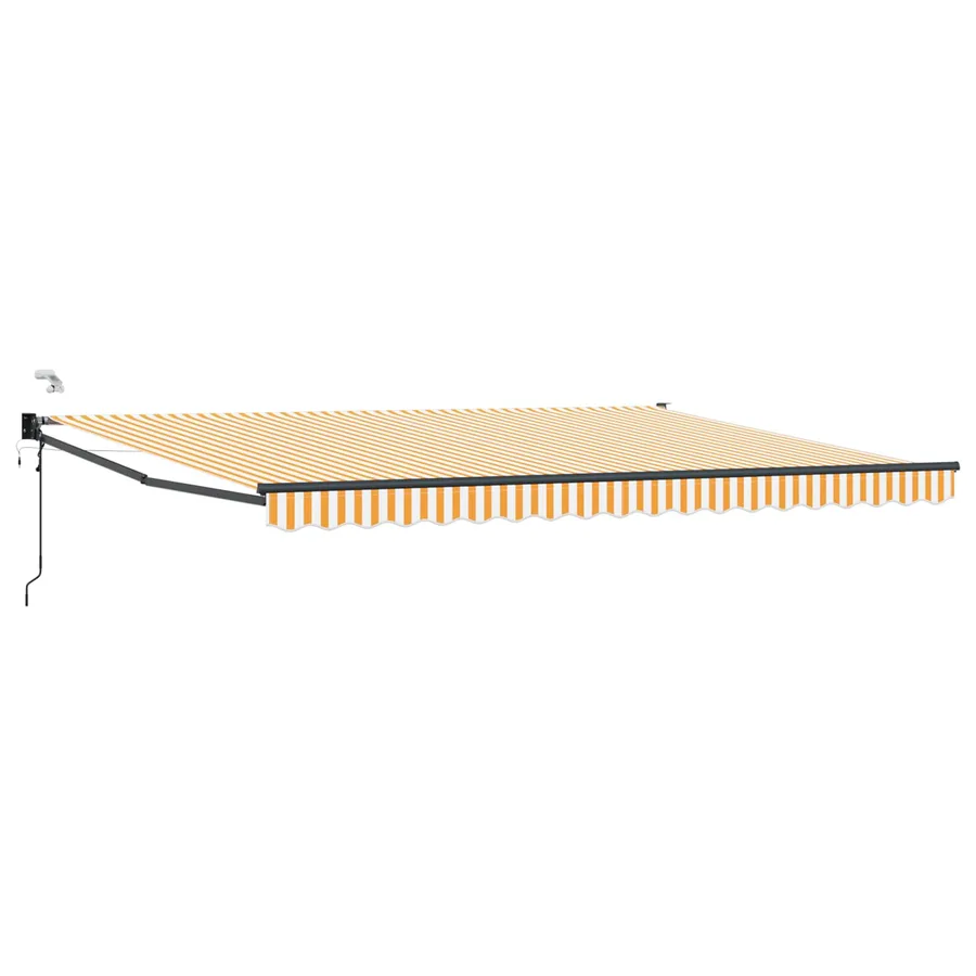 Auvent rétractable électrique Orange et Blanc 4,5 × 3 m - 2