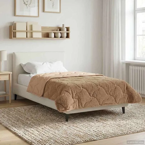 Duvet complet toute l'année Matelassé Taupe 155 x 220 cm
