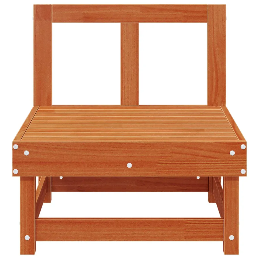 Sofa de jardin milieu Pin massif Brun Ciré 61 x 60,5 x 62 cm - 3