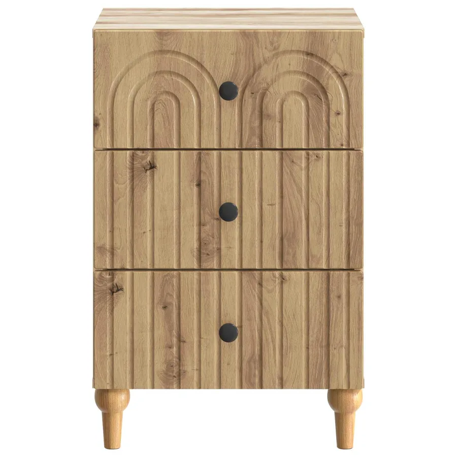Cabinet de chevet Chêne artisanal 43 x 41 x 66,5 cm - 5
