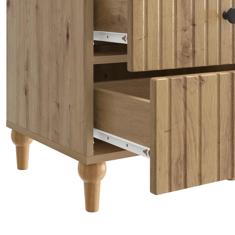 Cabinet de chevet Chêne artisanal 43 x 41 x 66,5 cm - 9