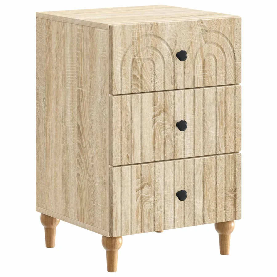 Cabinet de chevet avec tiroir Chêne Sonoma 43 x 41 x 66,5 cm - 2