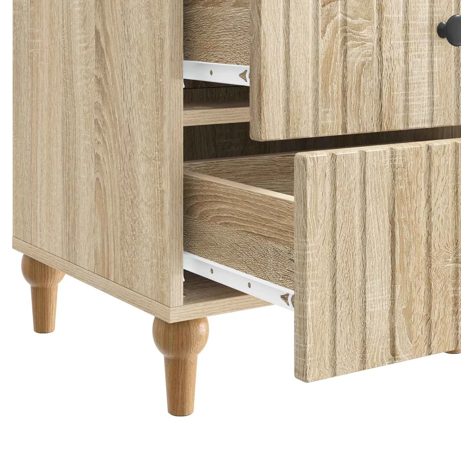 Cabinet de chevet avec tiroir Chêne Sonoma 43 x 41 x 66,5 cm - 9