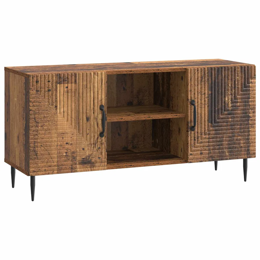 Meuble TV Bois ancien 102 x 34,5 x 50 cm Bois d'ingénierie - 2