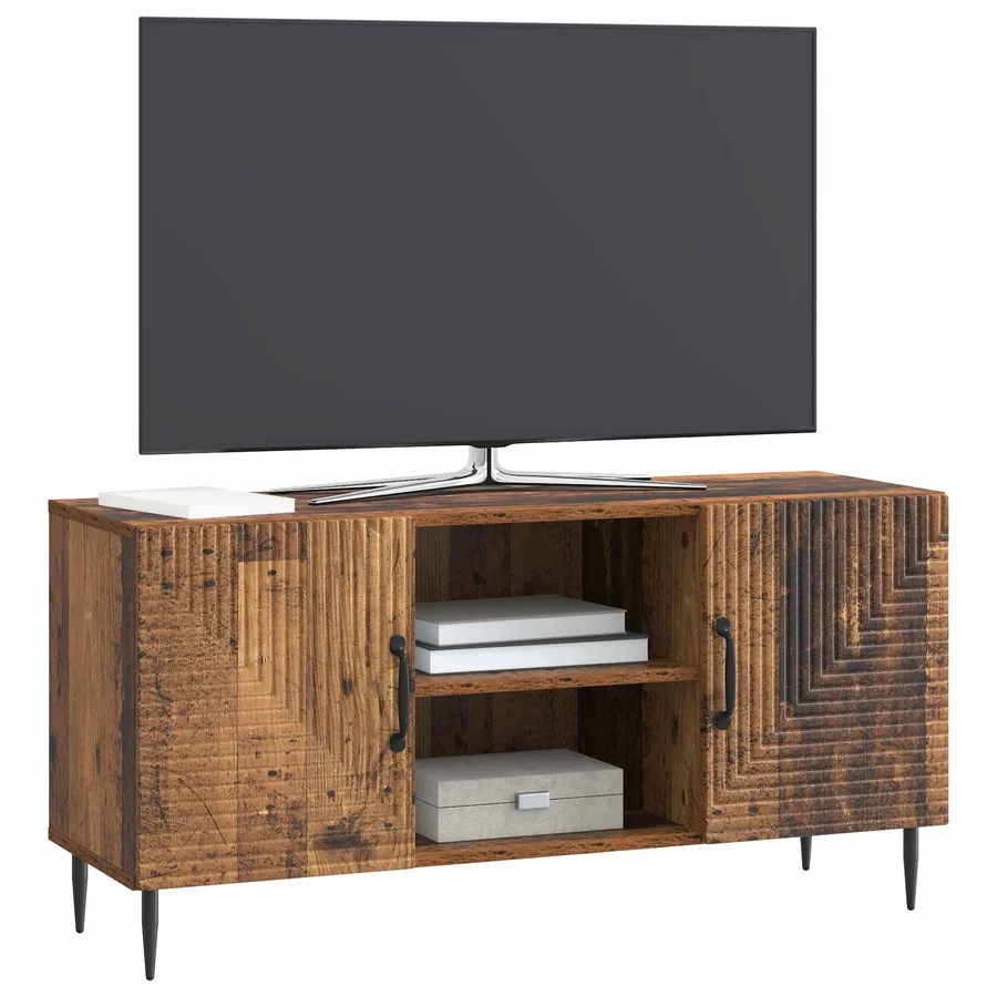 Meuble TV Bois ancien 102 x 34,5 x 50 cm Bois d'ingénierie - 3