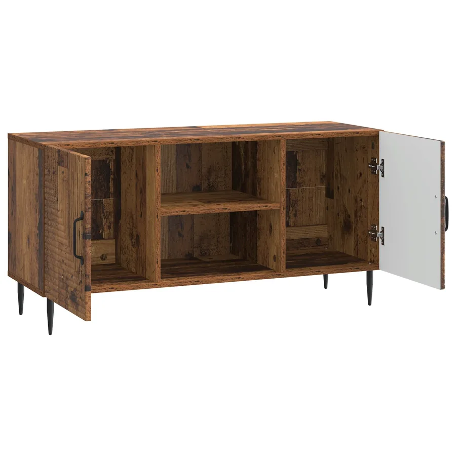 Meuble TV Bois ancien 102 x 34,5 x 50 cm Bois d'ingénierie - 5