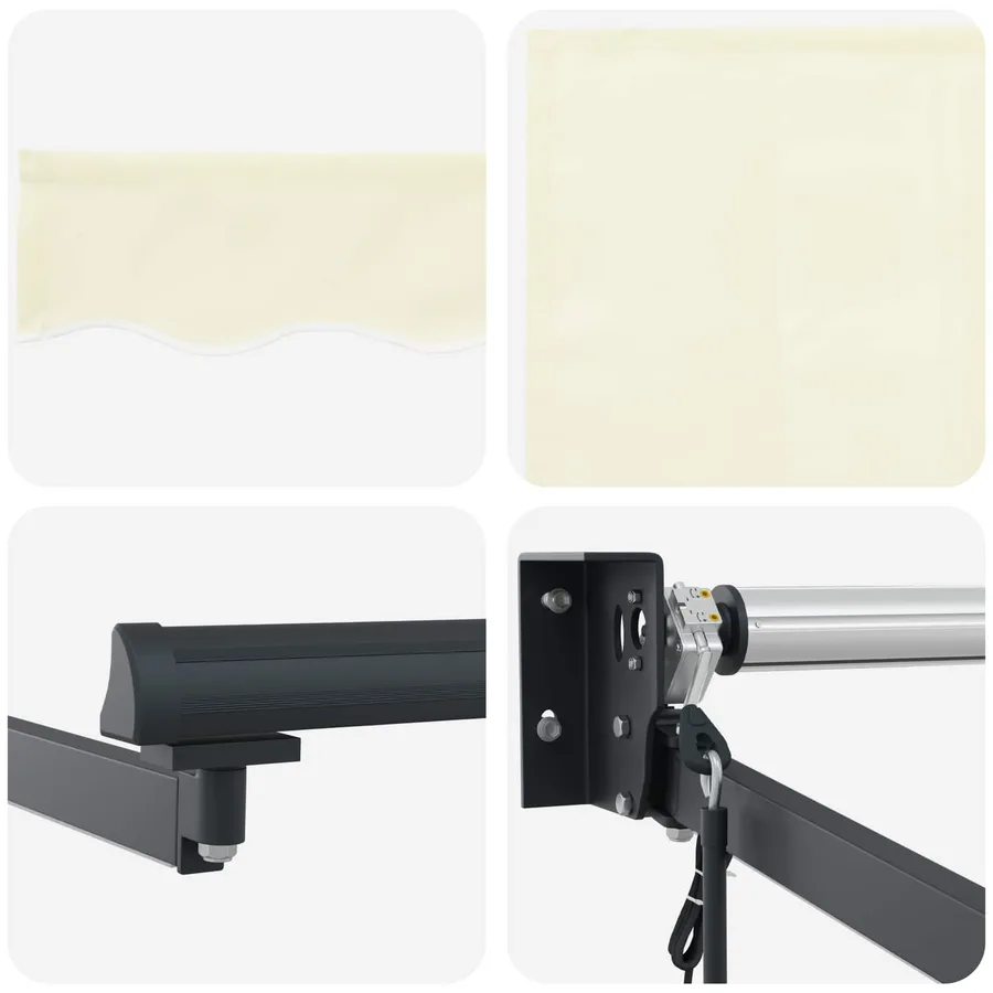 Auvent rétractable électrique Crème 4 x 2 m - 9