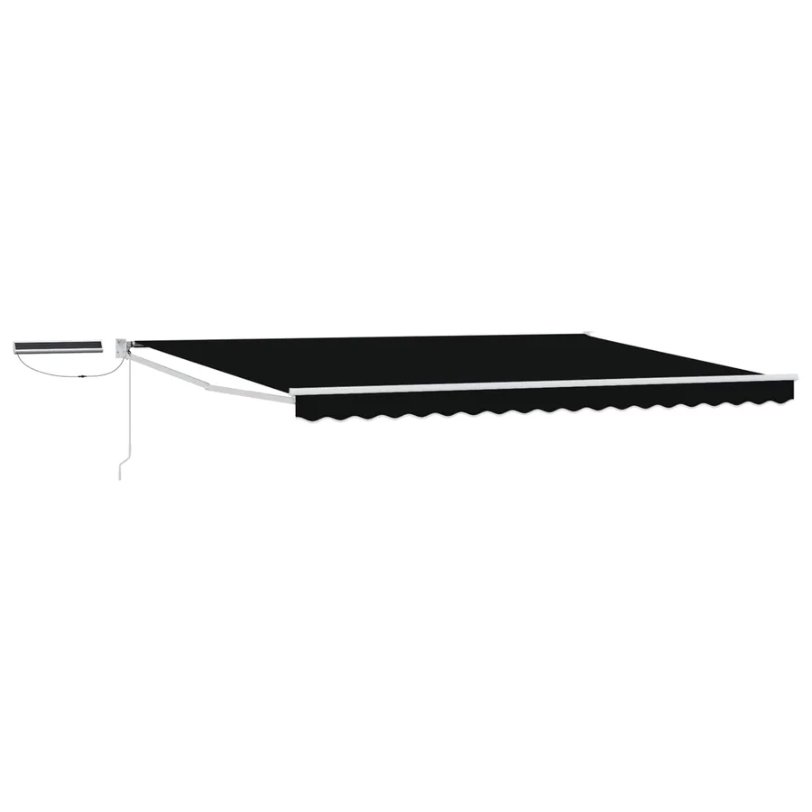 Auvent rétractable électrique Noir et Blanc 4 × 3 m - 2