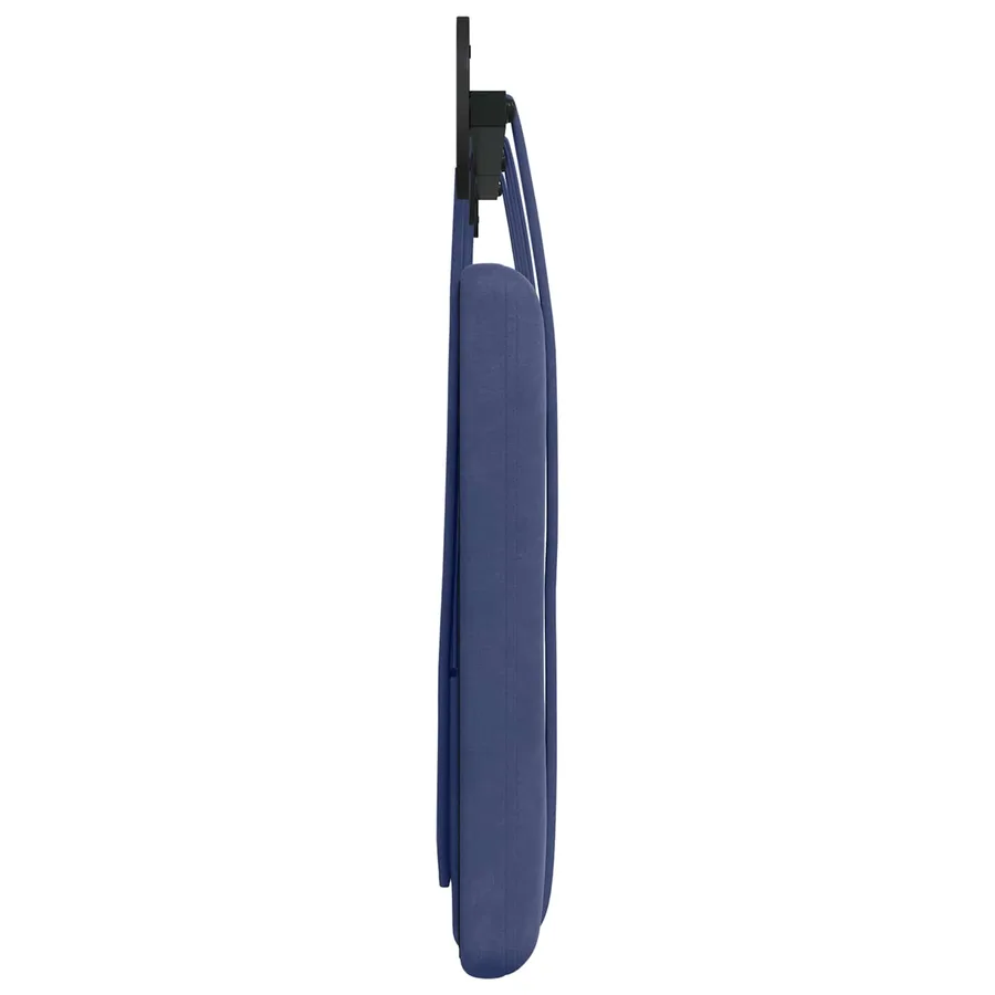 Tête de lit suspendue Bleu police Velours - 6