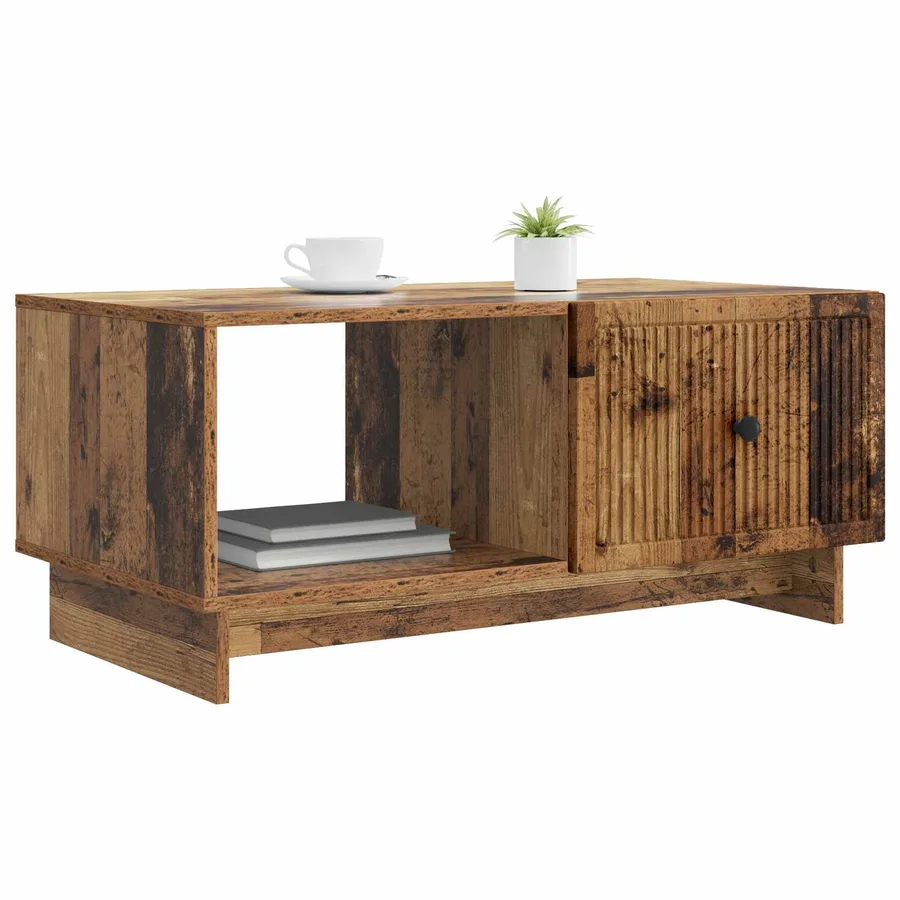 Table basse Bois ancien 90 x 50 x 40 cm Bois d'ingénierie - 3