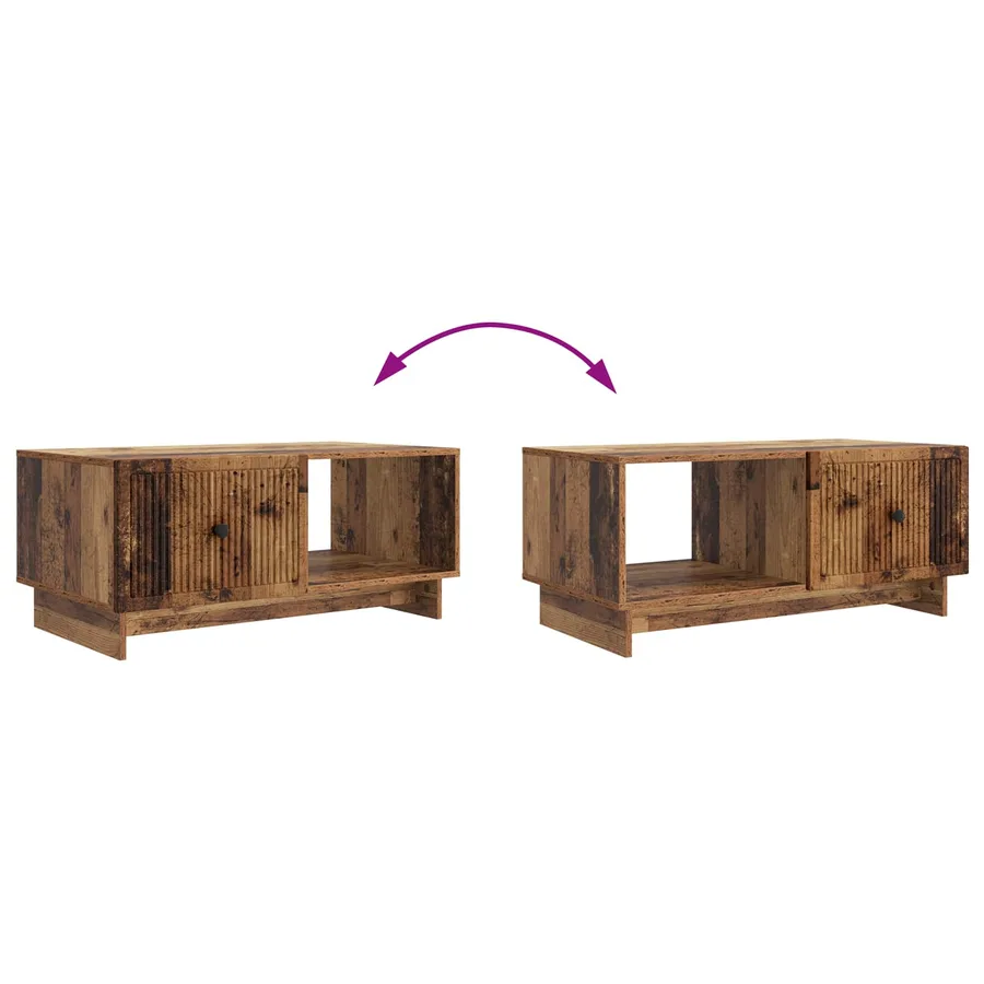 Table basse Bois ancien 90 x 50 x 40 cm Bois d'ingénierie - 8