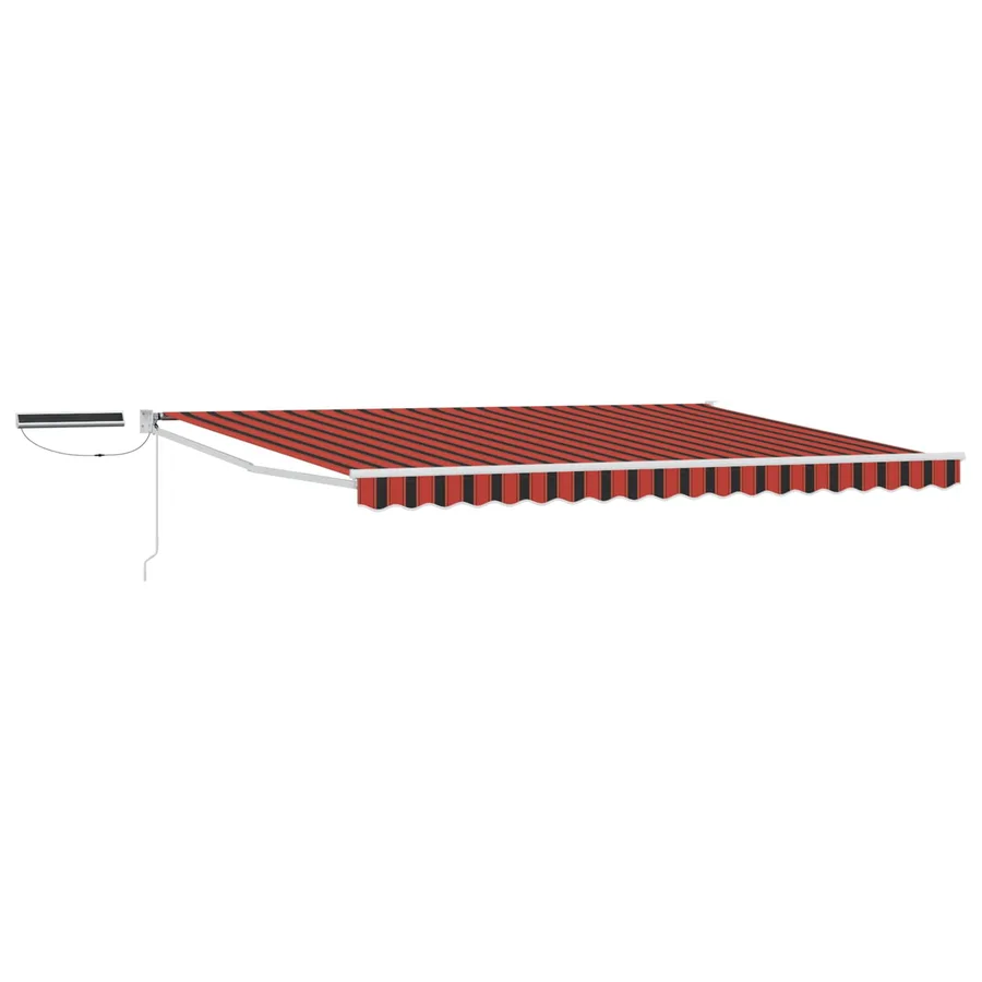 Auvent rétractable électrique Orange, Marron, Blanc 5 x 3 m - 2