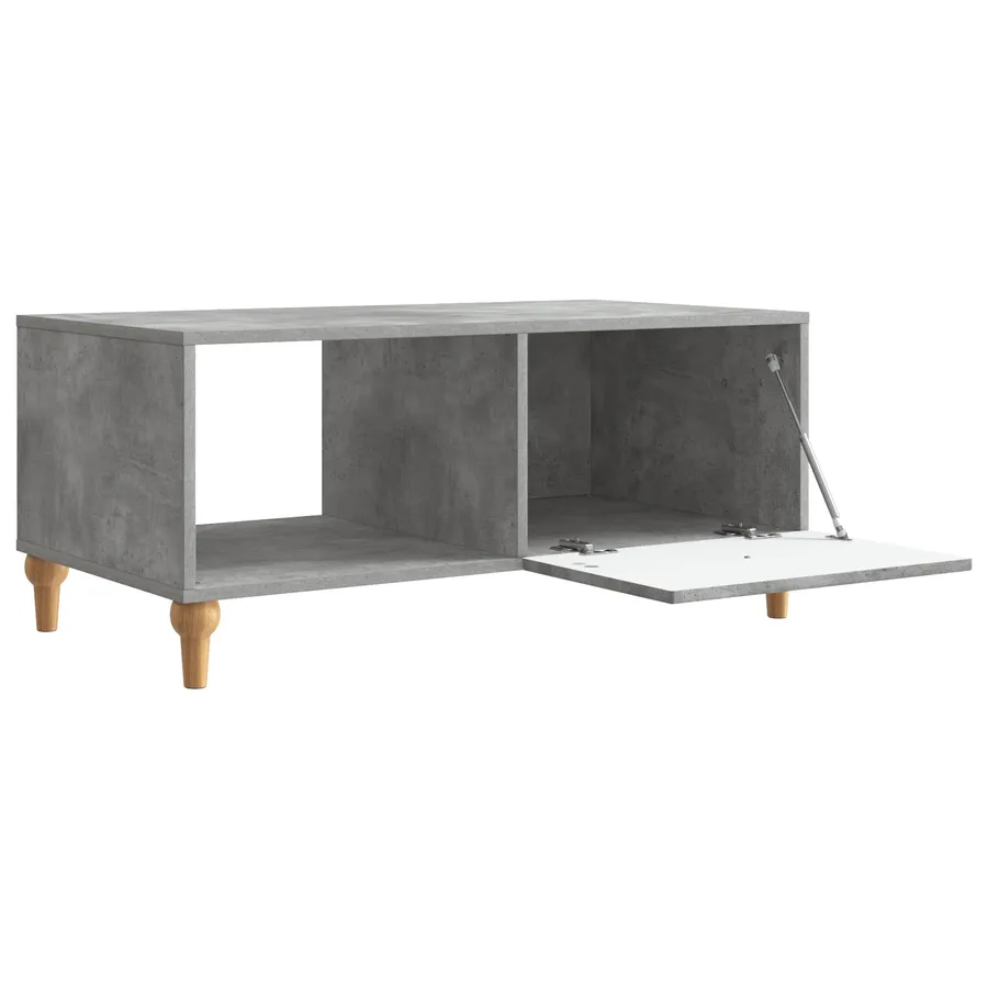 Table basse Gris béton 90 x 50 x 40 cm Bois d'ingénierie - 4
