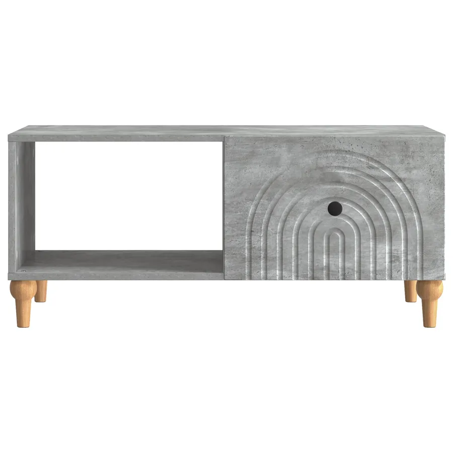 Table basse Gris béton 90 x 50 x 40 cm Bois d'ingénierie - 5
