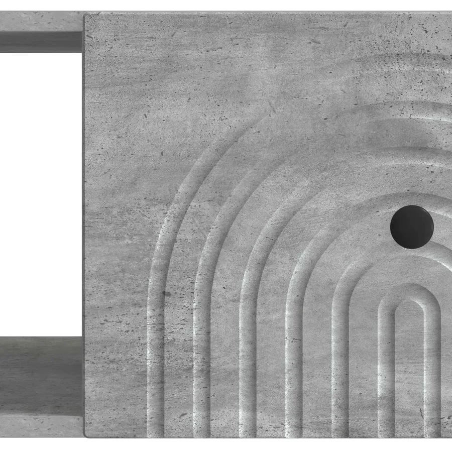 Table basse Gris béton 90 x 50 x 40 cm Bois d'ingénierie - 9