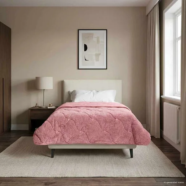 Duvet complet toute l'année Matelassé Rose 140 x 220 cm
