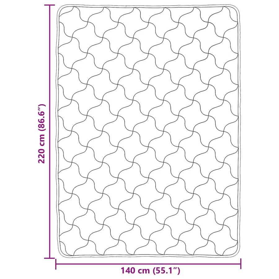 Duvet d'été simple Matelassé Anthracite 140 x 220 cm - 8