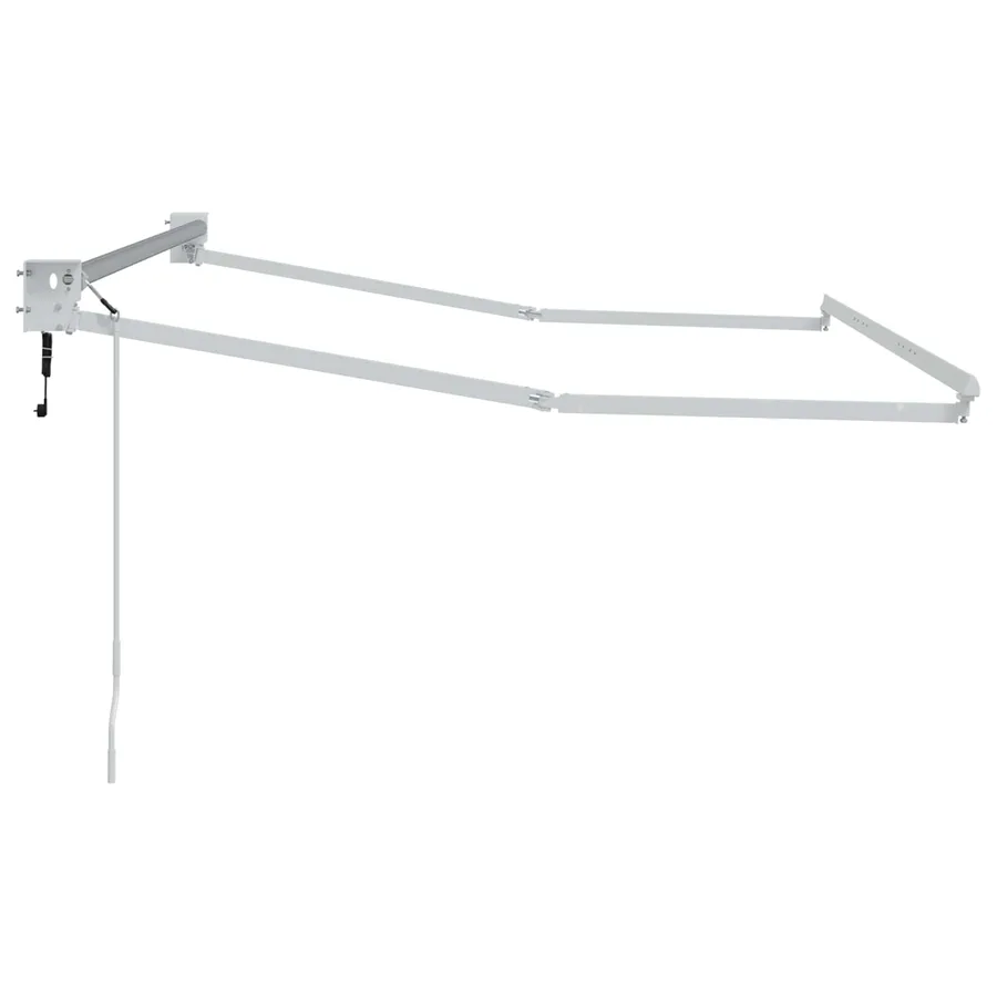 Cadre de store rétractable électrique Blanc 2,5 x 2 m Aluminium - 4