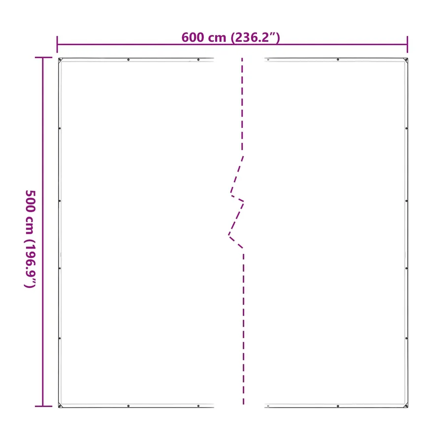 Couverture pour plantes Transparent 5 x 6 m PE - 10