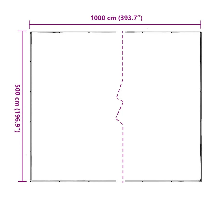 Couverture pour plantes Transparent 5 x 10 m PE - 8