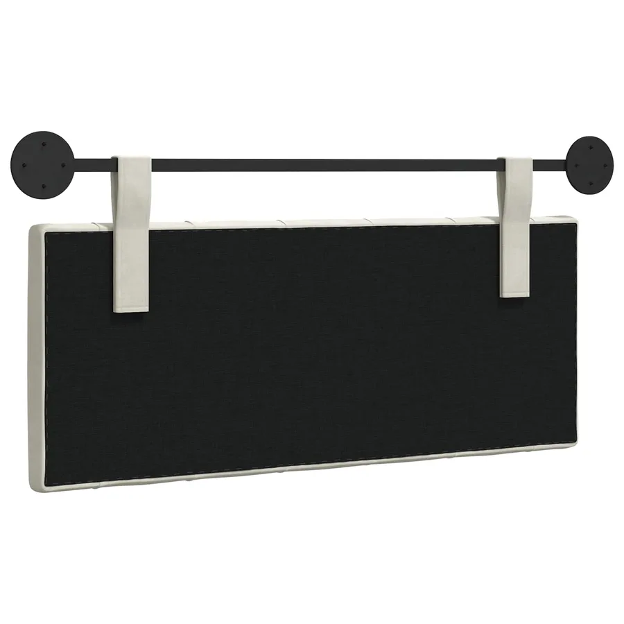 Tête de lit suspendue Avec lumière LED Crème Velours - 7