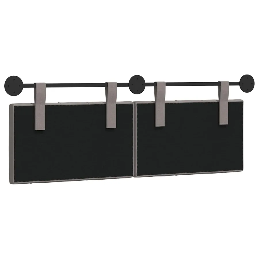 Tête de lit suspendue Taupe Tissu - 7