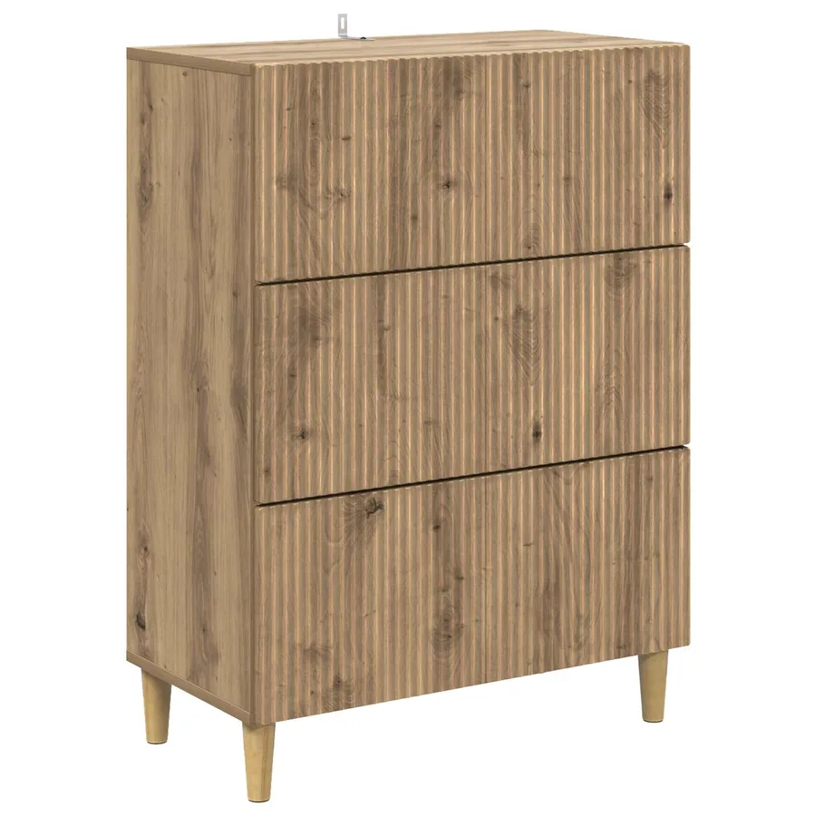 Armoire à tiroirs 66 x 34,5 x 90 cm Bois d'ingénierie - 2