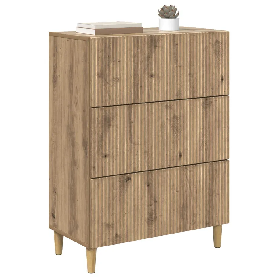 Armoire à tiroirs 66 x 34,5 x 90 cm Bois d'ingénierie - 3