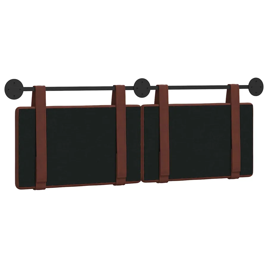 Tête de lit suspendue Brun Brillant PU antique - 7