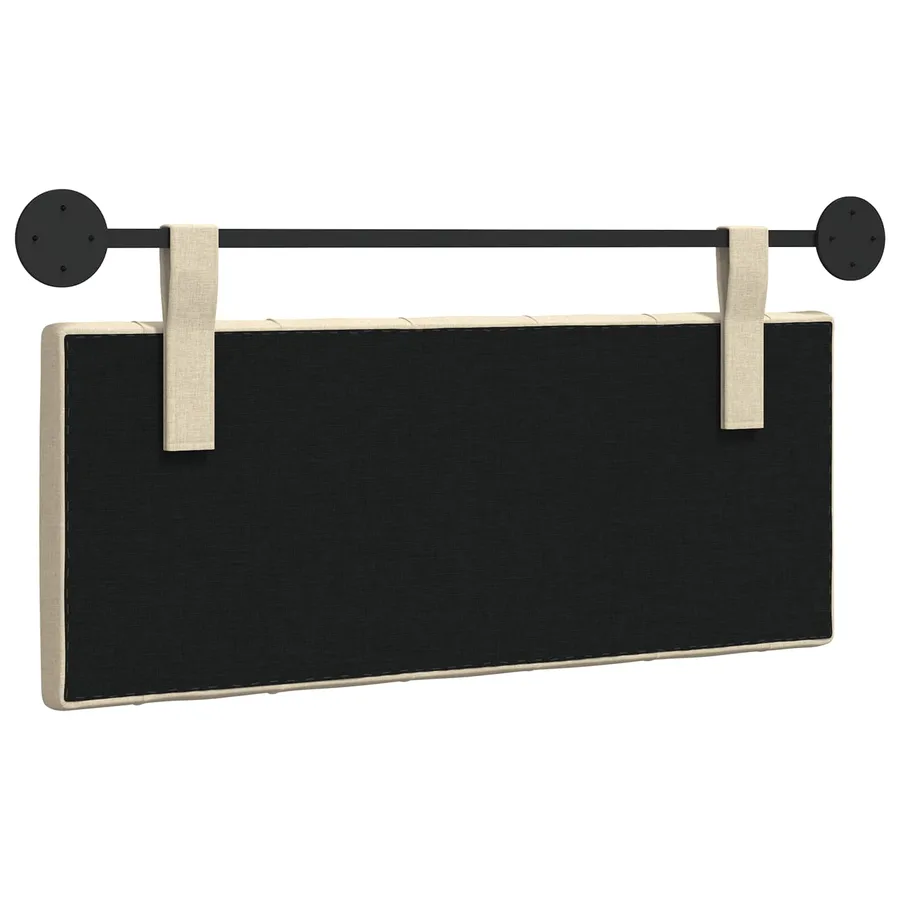 Tête de lit suspendue Crème Tissu - 7