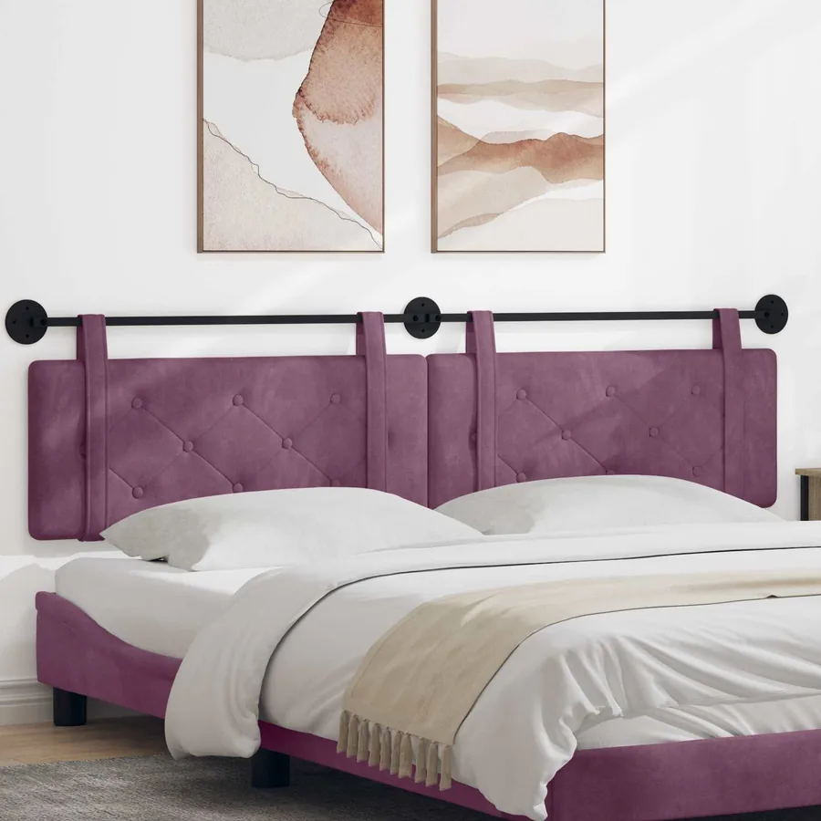 Tête de lit suspendue Pourpre Velours