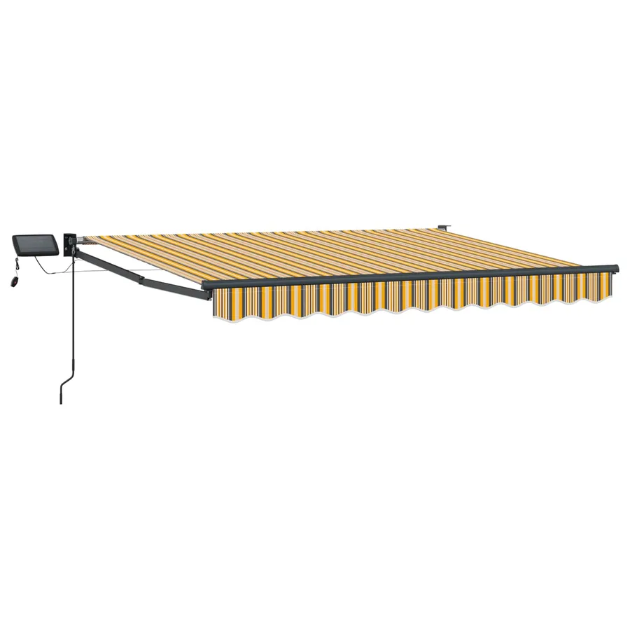 Store rétractable manuel avec LEDs 3,5 x 2,5 m - 2