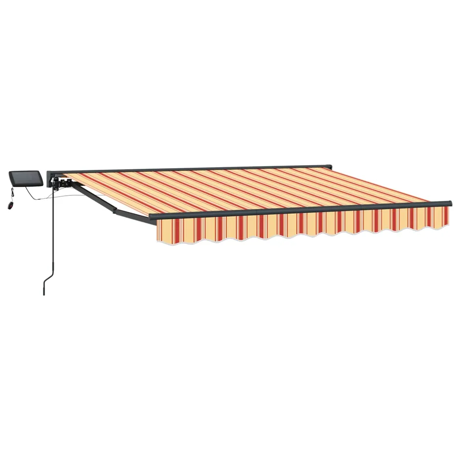 Cadre de store manuel avec LEDs 3,5 x 2,5 m - 2