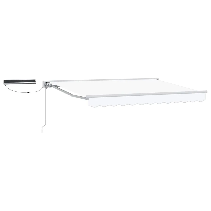 Auvent rétractable électrique Blanc 3,5 x 2,5 m - 2