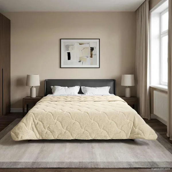 Duvet d'été simple Matelassé Crème 200 x 220 cm