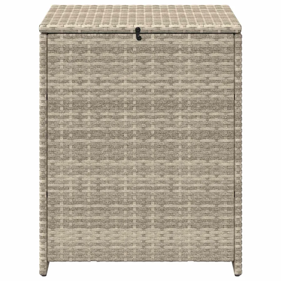 Boîte à coussins Gris clair 55 x 55 x 69 cm polyrotin - 5
