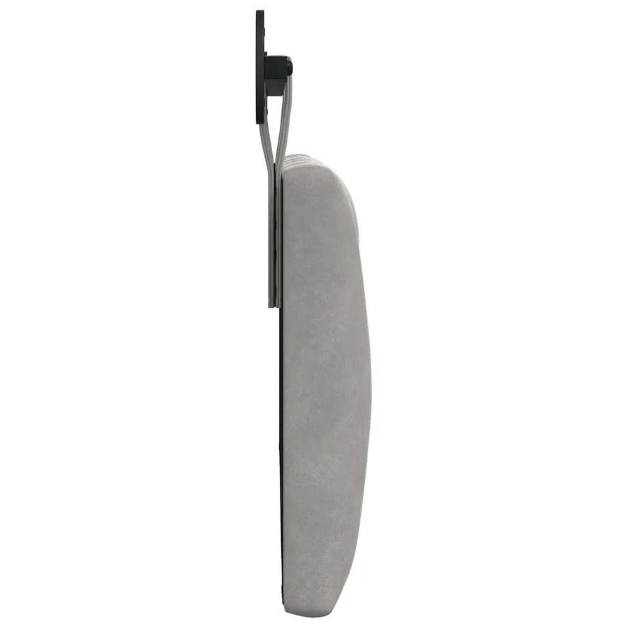 Tête de lit suspendue Avec lumière LED Gris clair Velours - 6