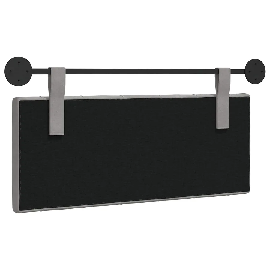 Tête de lit suspendue Avec lumière LED Gris clair Velours - 7
