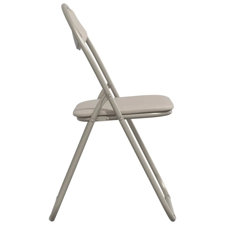 Chaise pliante 2 pcs Sable 48 x 43,5 x 81 cm Simili cuir - 6