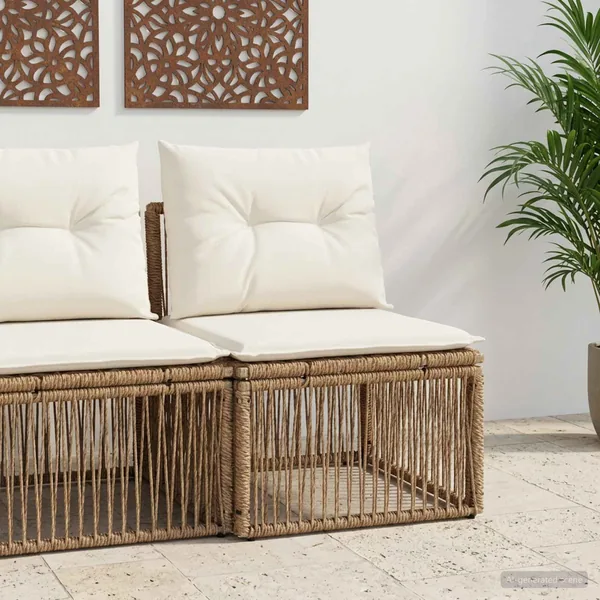 Unité Canapé sans accoudoir Beige polyrotin